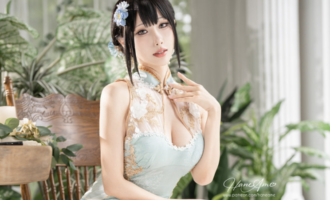 雨波_HaneAme Original Jade Qipao 绿韵旗袍[30P-240MB]